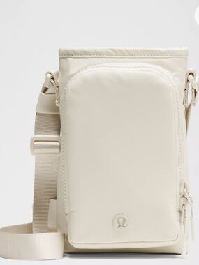 Lululemon Cream Crossbody water bottle Pouch